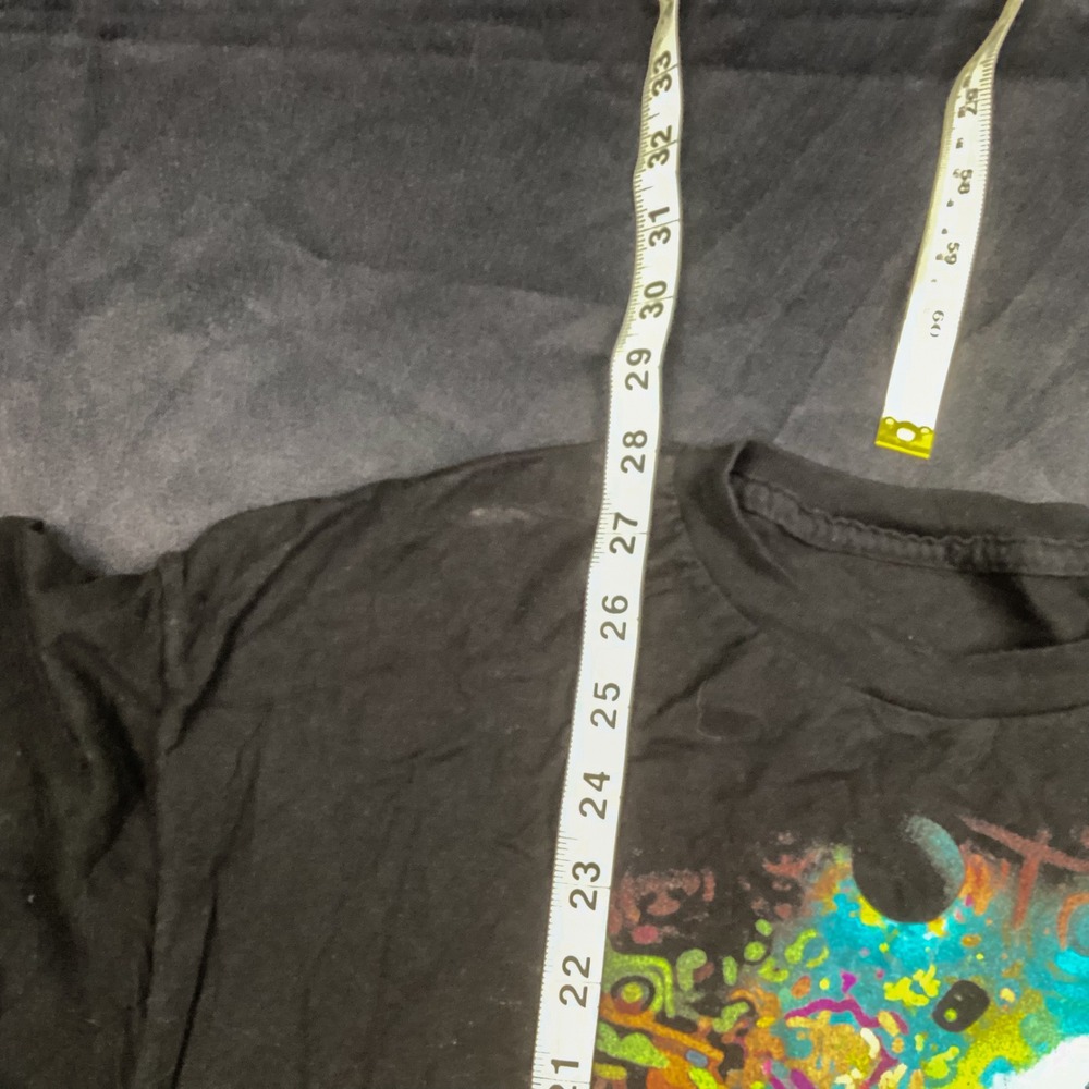 Liquid Blue Jimi Hendrix Psychedelic Graphic T-Shirt Mens XL Black Rock Band Tee - Picture 4 of 4